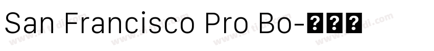 San Francisco Pro Bo字体转换 San Francisco Pro Bo字体转换